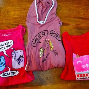 Three l.s. t shirts